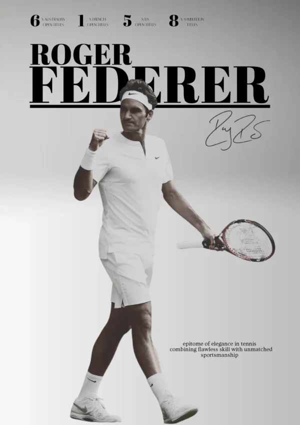 Roger Federer – The Maestro Poster
